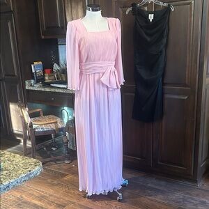 Vintage Miss Elliette Sz 12 Pink Evening Gown GVC
